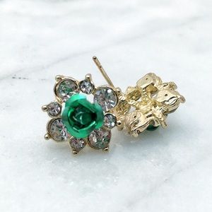 Jewelry - Rose Rhinestone Studs Jewelry - Rose Rhinestone Studs